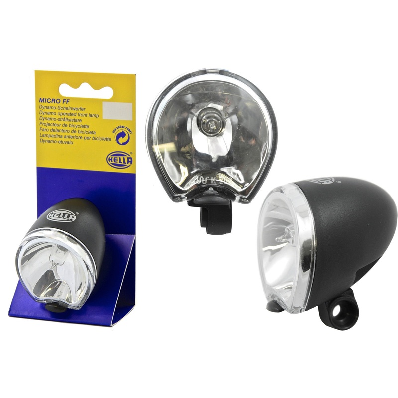 HELLA MICRO FF FRONT HALOGEN DYNAMO BIKE LIGHT,NEAT BRIGHT SMALL LAMP 40% OFF