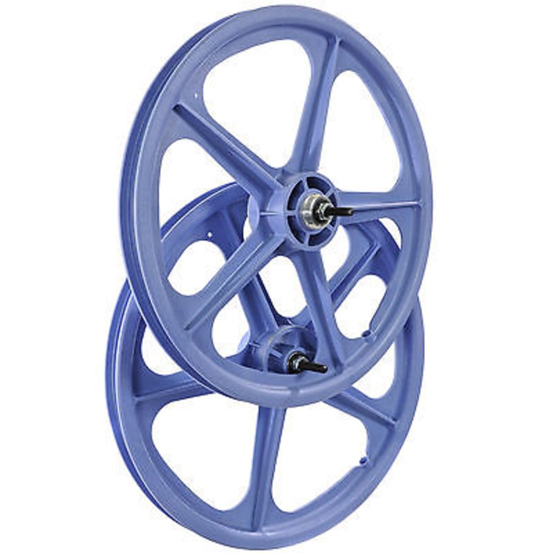 PAIR SKYWAY MAG WHEEL ORIG TUFFll LAVENDER 20 SUIT BMX-FREESTYLER  RRP 129.95
