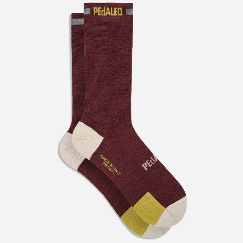 Calze Pedaled Odyssey Merino – Bordeaux