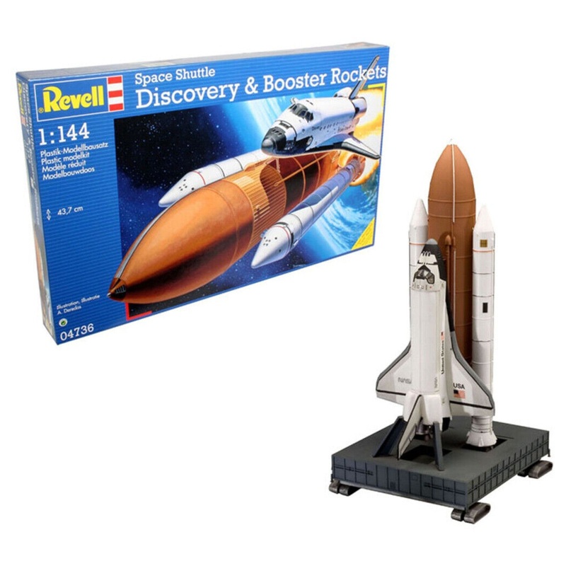Revell Space Shuttle Discovery Booster Rockets 1:144 Spacecraft Model Kit NASA 04736