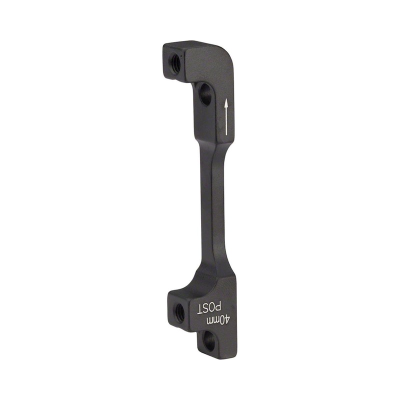 SRAM & Avid Disc Brake Adapters (Black) (+40mm) (Post Mount) (200mm Front, 180mm Rear)