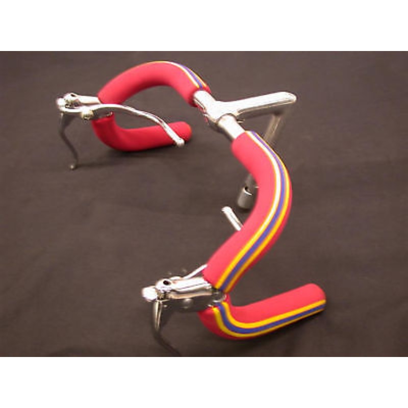60s,70s,80s RACING BIKE SOFT TOUCH SUPERLINE RED FOAM HANDLEBAR SLEEVES GRIPS