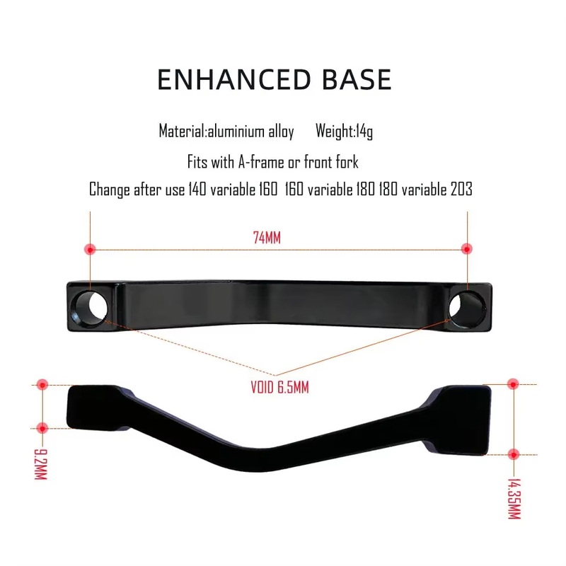 870 875 Mt200 MTB Mountain Bike Disc Brake Transfer Base Fork Bicycle Frame Hydraulic Brakes for Bikes Fixed Seat 180 160 203