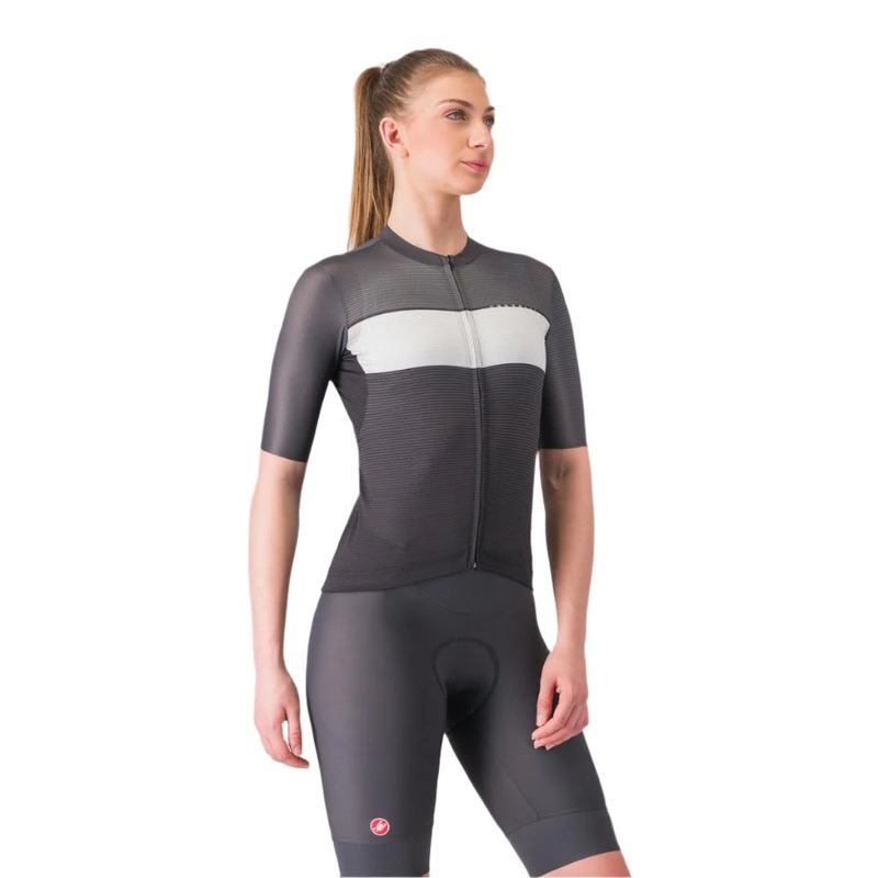 Elegante Zip Neck Jersey – Short Sleeve – Women’s