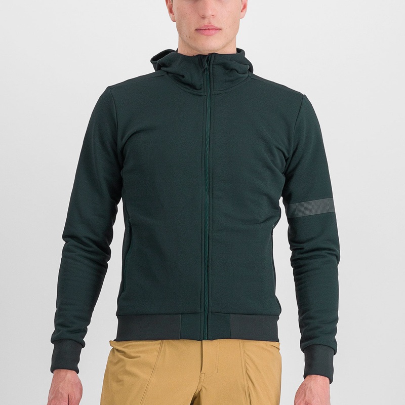 Felpa Sportful Giara Hoodie – Verde scuro