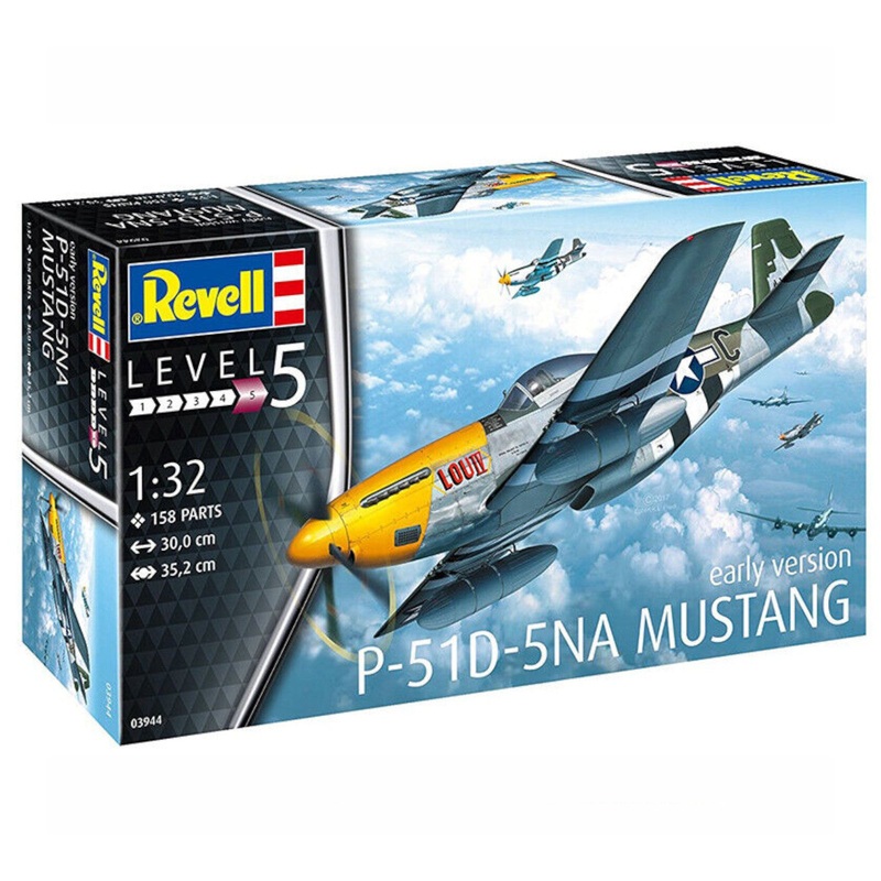 Revell P-51D Mustang Early Version 1:32 Plane Model Kit WW2 USAF Fighter Plane 03944