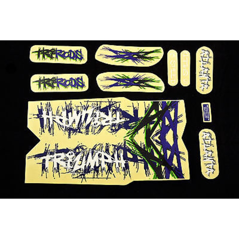 DECAL SET-TRIUMPH ATLANTA PURP-GREEN STICKER PACK SUIT 24 BIKES WTFRA24