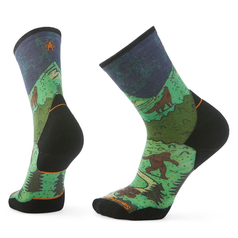 Performance Trail Run Targeted Cushion Neature Print Crew Socks – Men’s