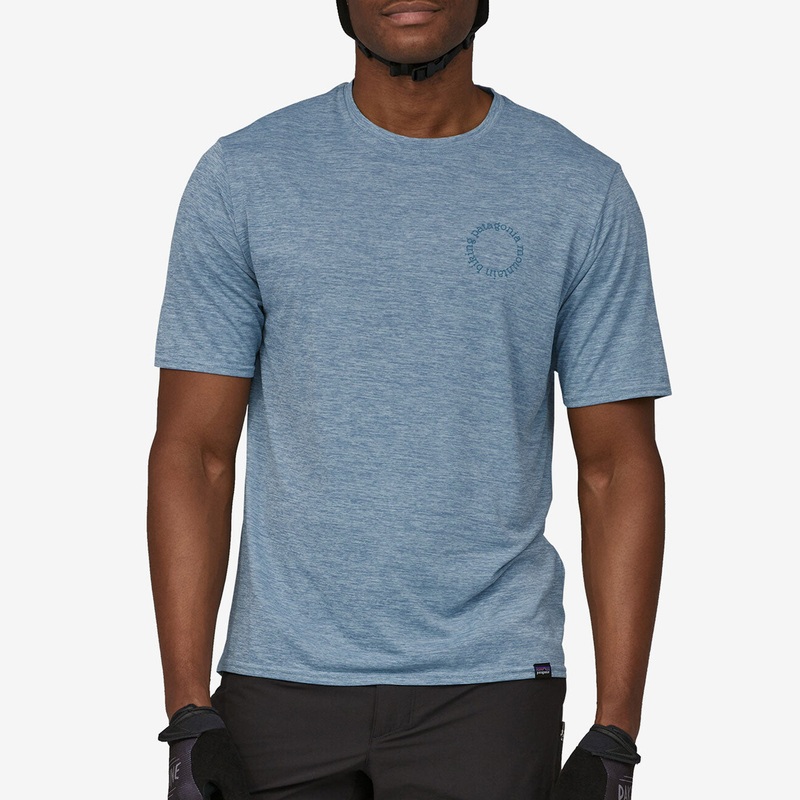 T-Shirt Patagonia Capilene Cool Daily Graphic – Azzurro