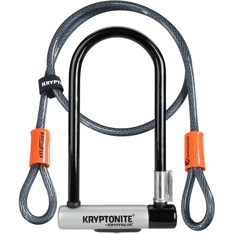 Kryptonite Kryptolok Standard Bike D Lock With Flex Cable