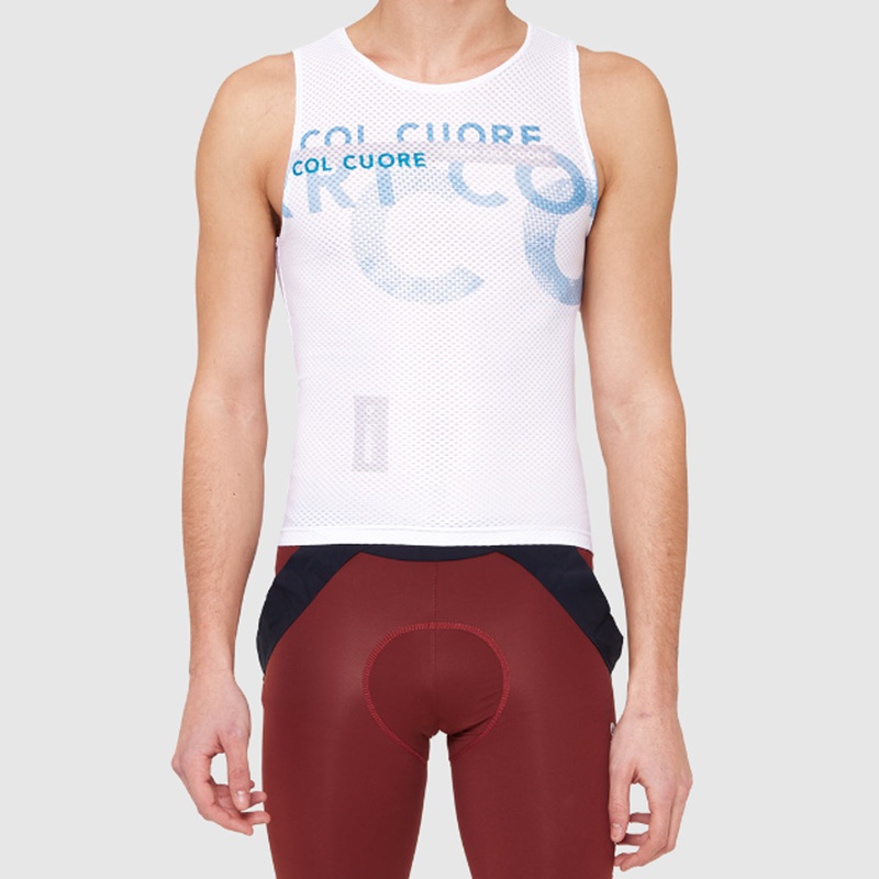 Maglia intima senza maniche Pissei Attaque – Bianco blu