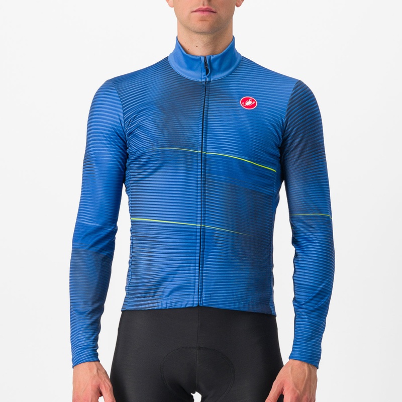 Maglia maniche lunghe Castelli Raffica – Blu