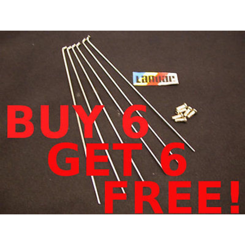 OLD SCHOOL BMX GENUINE MADE IN 1980’s LANDAR 20 BMX SPOKES & NIPPLES 6 x 188mm