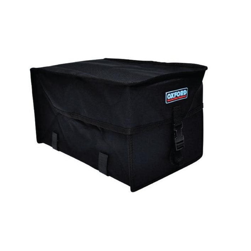 OXFORD BIKE REAR CARRIER FITTING COMMUTER BAG,SOFT BOX TYPE CYCLE LUGGAGE BLACK