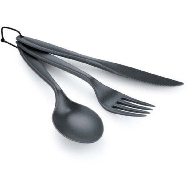 3 Pc. Ring Cutlery Set|Grey|Eggshell