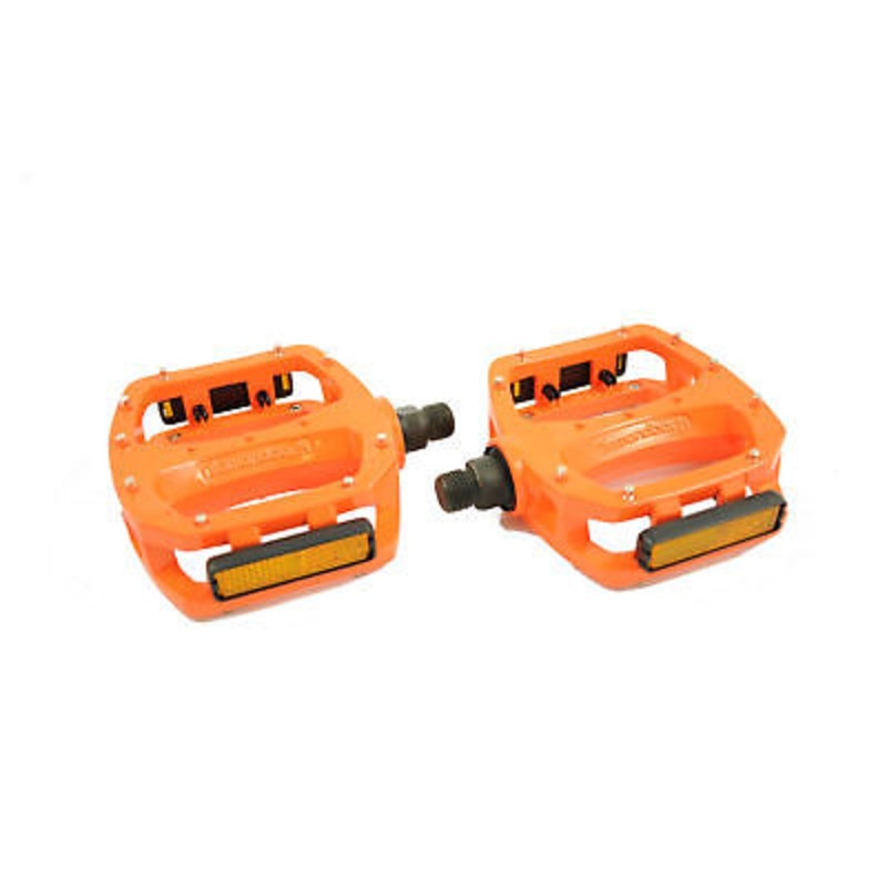 DIAMOND BACK BIG FOOT PLATFORM PEDALS FOR MTB OR BMX 9-16ORANGE BIG DISCOUNT
