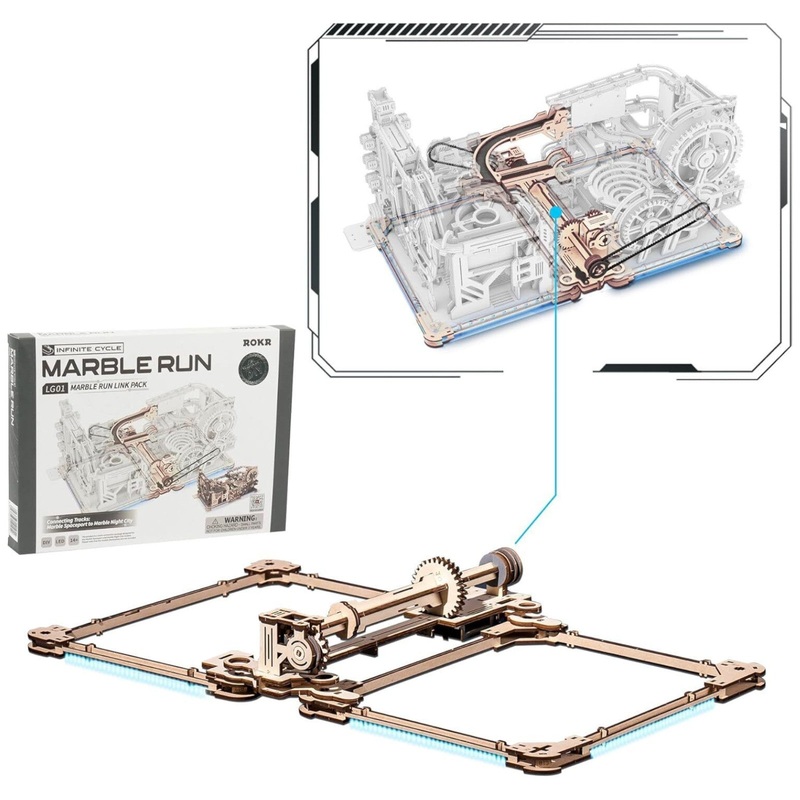 ROKR Marble Run Link Pack (Spaceport & Night City) 3D Puzzle LG01
