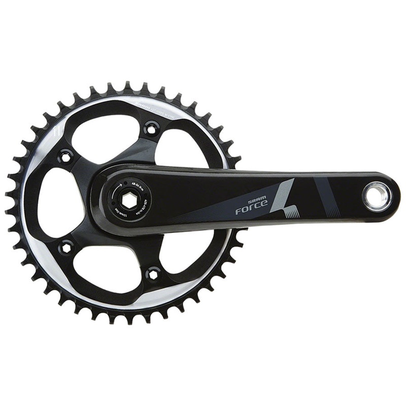 SRAM Force 1 Crankset – 170mm 10/11-Speed 42t 110 BCD BB30/PF30 Spindle Interface BLK