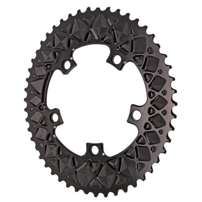 Absolute Black Premium Oval Road Chainring 5x110BCD 50T – Black