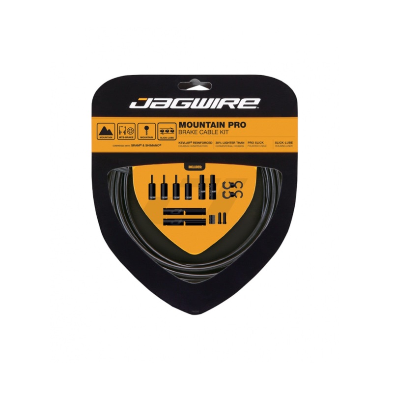 Jagwire Mountain Pro Brake Kit Black Bike Brake Inner & Outer Cable Set