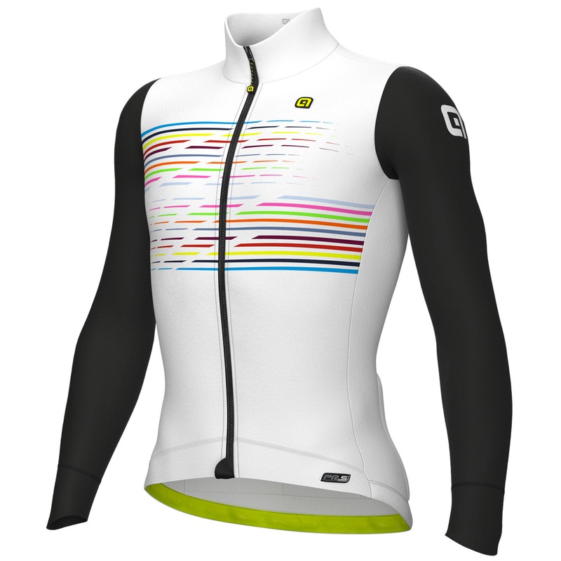 Maglia maniche lunghe Ale PR-S Logo – Bianco