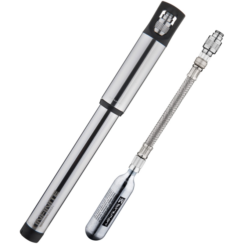 Mini-Pompa Aria Birzman Infinite Road + CO2 – Argento