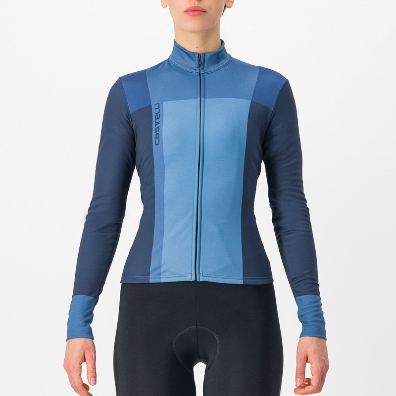 Maglia maniche lunghe donna Castelli Unlimited Thermal – Blu