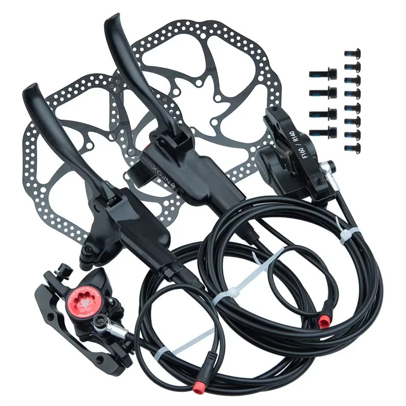 Nfox Gt267 Right Side Electric Bicycle Scooter Power off Mountain Bike Hydraulic Brake Red Black Left Disc E-Bike 140 160 Sales