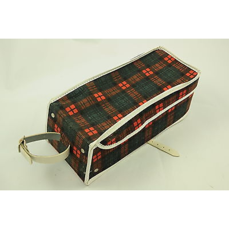RED TARTAN 70’s-80’s JUNIOR COMMUTER RSW11 STYLE BAG BRITISH MADE CHILDS BIKE
