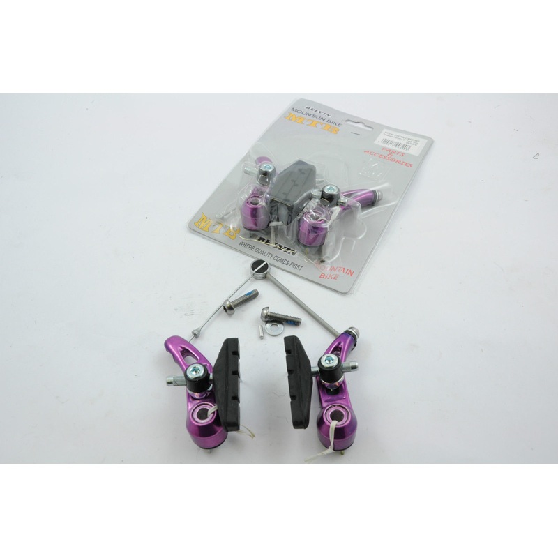 FIXIE MTB 6061 ALLOY CANTI-LEVER BRAKES FRONT AND REAR BRAKE SET PURPLE