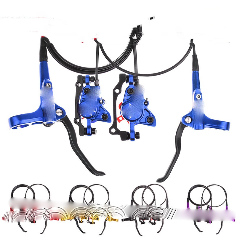 New Mountain Bike Brakes Dual Piston One Piece Cylinder Hydraulic Disc Brakes
