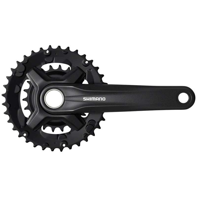 Shimano FC-MT210-2 Crankset – 170mm 9-Speed 46/30t 48.8mm Chainline Riveted BLK