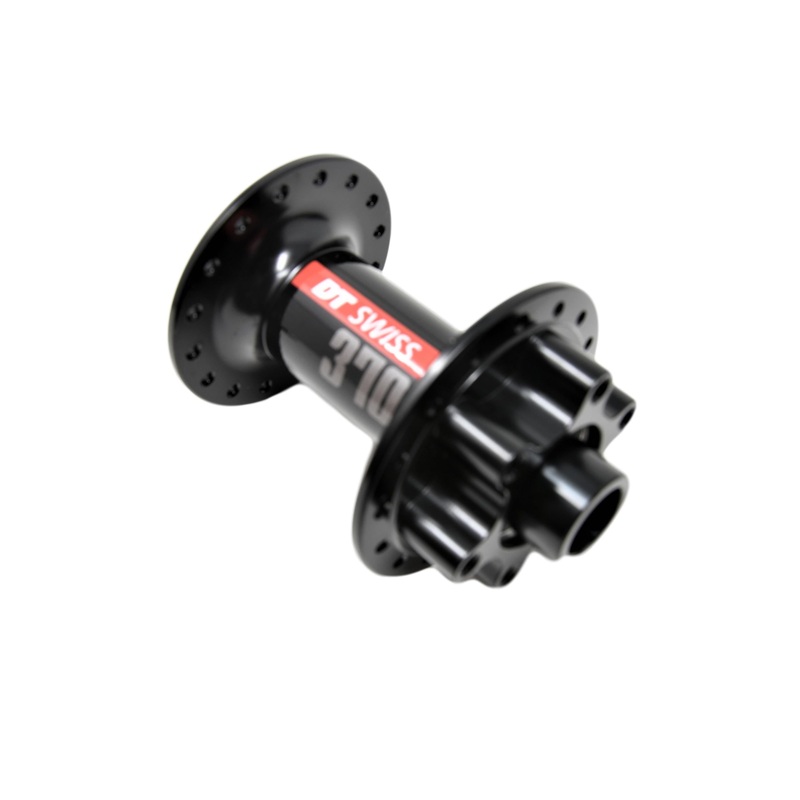DT Swiss 370 Front Mountain Bike Hub 32 Spoke 15mm x 100mm Thru Axle 6-bolt Disc With Sealed Bearings