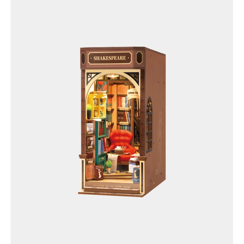 Rolife Bookstore DIY Book Nook Shelf Insert Kit TGB07 3D Puzzle