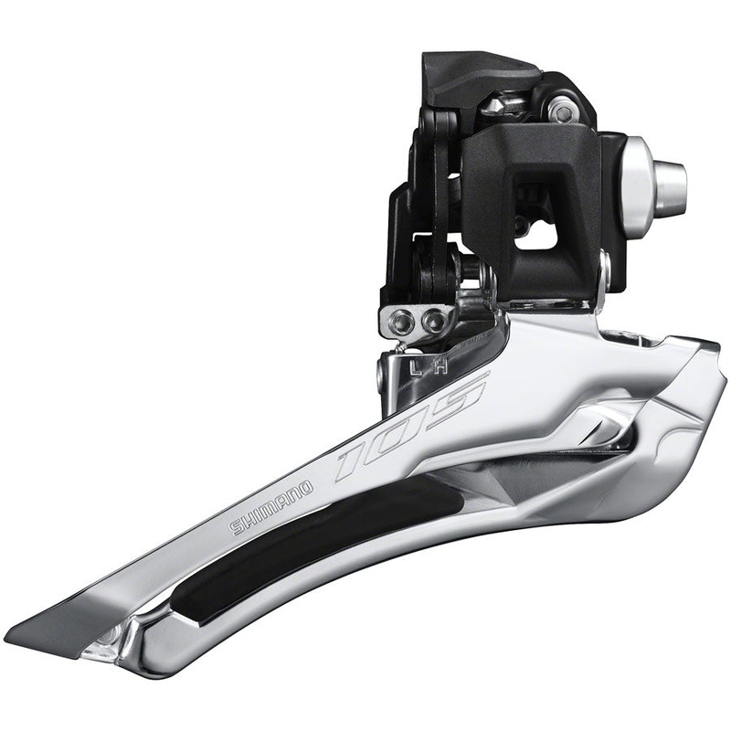 Shimano 105 FD-R7100-F Front Derailleur – 12-Speed Double Braze-On Down-Swing Down-Pull 52t Max