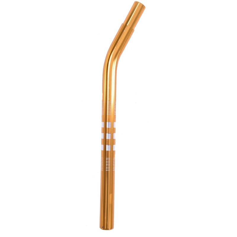 OLD SCHOOL BMX 25.4mm ALLOY FLUTED LAYBACK SEAT POST 16 SADDLE STEM GOLD