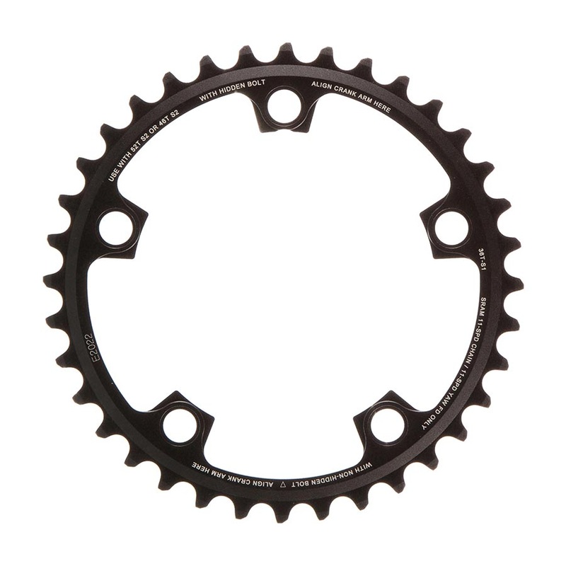 SRAM 11-Speed 36T 110mm BCD YAW Chainring Black Use with 46 or 52T