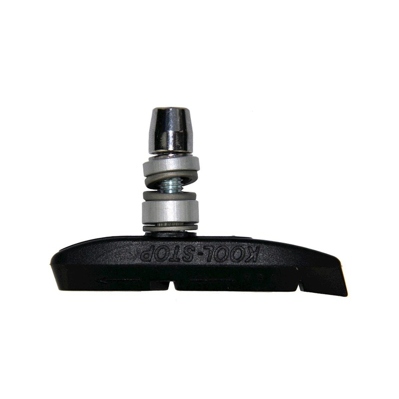 Kool Stop Supra 2 Brake Pads (Black/Red) (1 Pair) (All-Weather Compound) (Threaded)