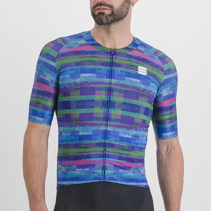 Maglia Sportful Glitch Bomber – Blu