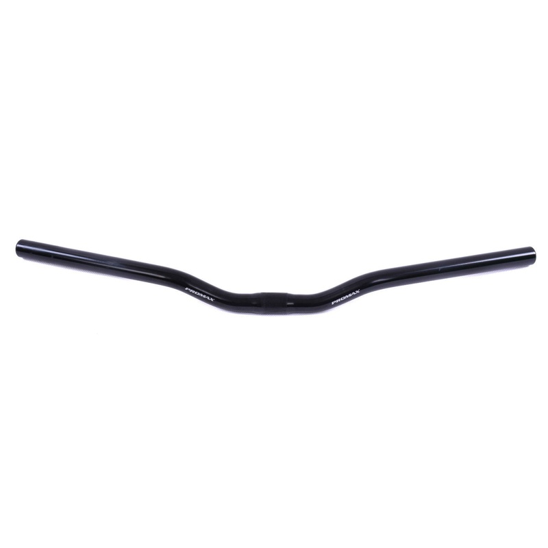 PROMAX LIGHTWEIGHT 30mm RISE ALLOY BIKE HANDLEBARS SATIN MATT BLACK 600mm -%%
