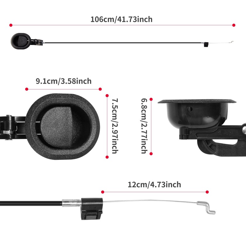 Gas Spring with Handle Recliner Replacement Parts Sofa Release Lever Pull Handle Couch Style Cable