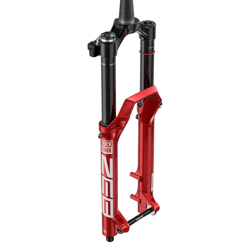 RockShox ZEB Ultimate Flight Attendant Charger 3.1 Suspension Fork – 29 170 mm 15 x 110 mm 44 mm Offset Electric Red A3