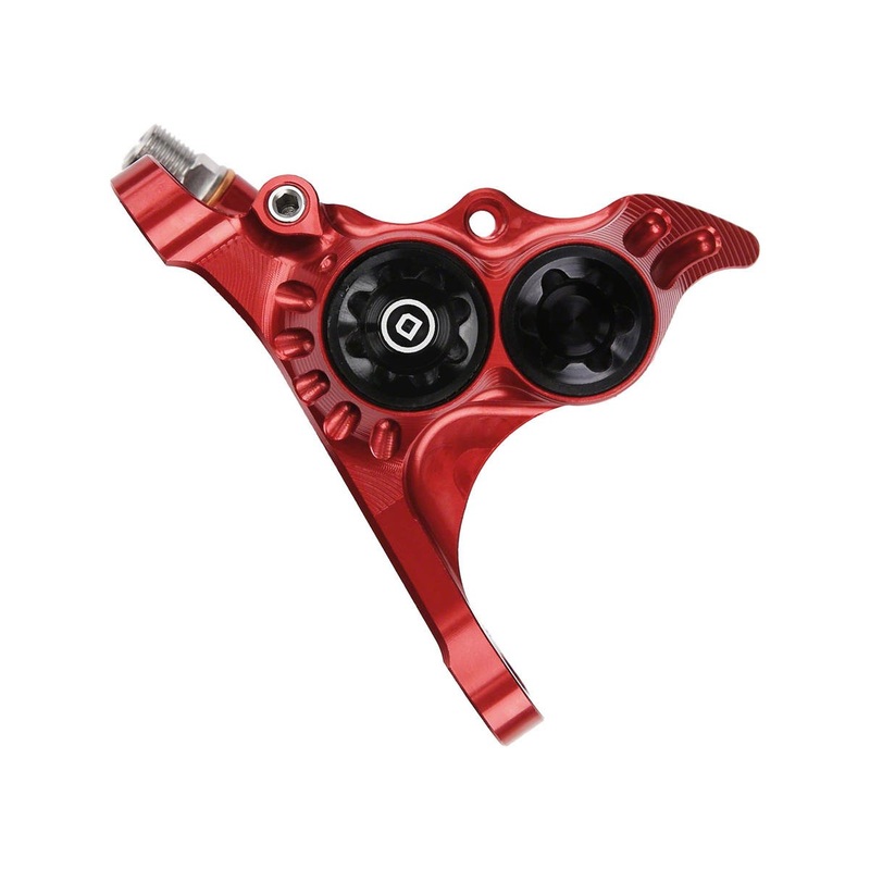 Hope RX4+ Road/Gravel Disc Brake Caliper (Red) (Hydraulic) (Front) (Front Flat DM +20) (DOT)