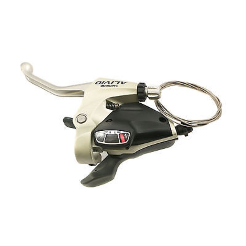 LEFT HAND SHIMANO ALIVIO M410 EZi-FIRE GEAR SHIFTER WITH BRAKE LEVER 3 SPEED NOS
