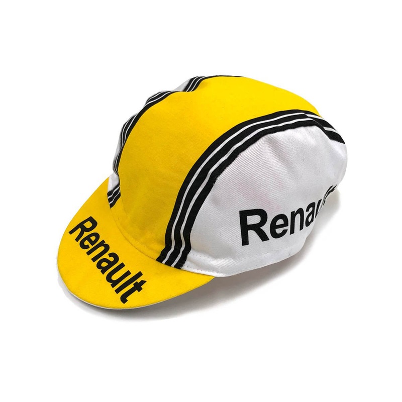 Renault Retro Cycling Cap|ONE SIZE|YELLOW/WHITE