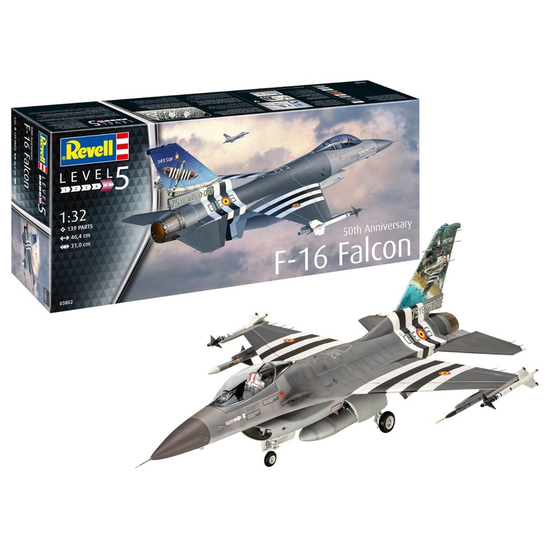 Revell F-16 Falcon 50th Anniversary Plane Model Kit 1:32