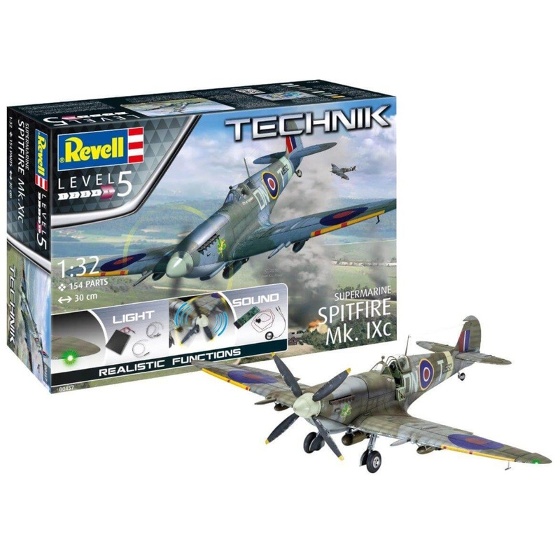 Revell 00457 Supermarine Spitfire MK.Ixc Tecknik 1:32 WW2 Fighter Plane Model Kit