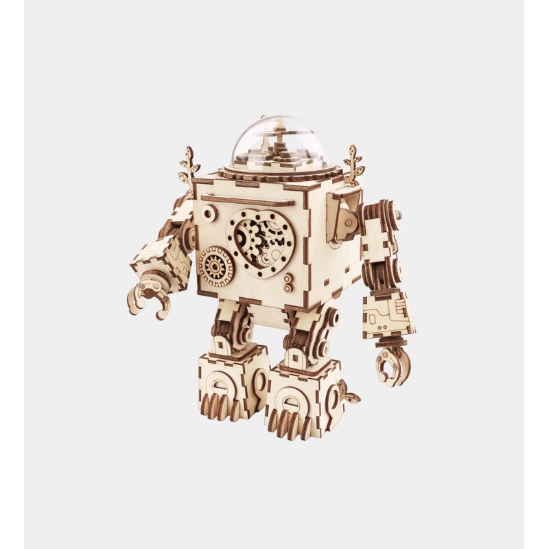 ROKR Orpheus Steampunk Mechanical Music Box 3D Wooden Puzzle AM601