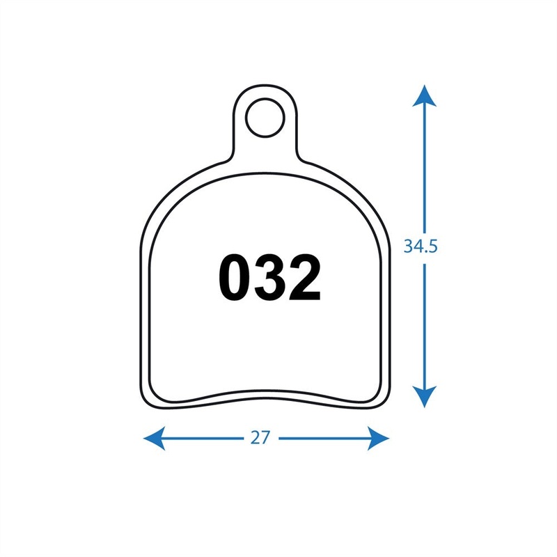 RWD R032 Hope Mono Trial Organic Disc Bike Brake Pads