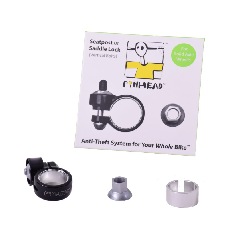 Pinhead Seatpost & Saddle Anti-Theft Secure Bike Clamp Lock 28.6 – 34.9mm Alloy ALA229